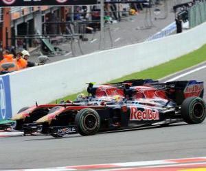 Puzzle Sebastien Buemi, Jaime Alguersuari - Toro Rosso - Spa-Francorchamps 2010